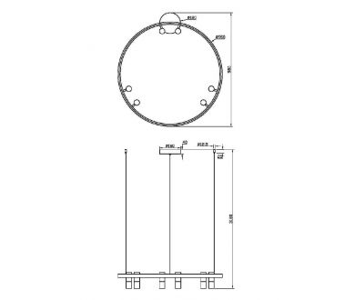 Подвесная люстра Maytoni Satellite MOD102PL-L42WK