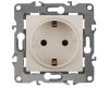 Розетка 2P+E Schuko со шторками Эра 12-2102-02 Б0014688