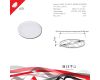 Встраиваемый светильник Reluce 70601-9.0-001OL LED6W WH 4000K