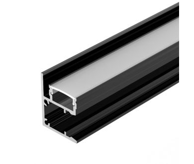 Алюминиевый профиль Arlight WALL-2228-2000 ANOD BLACK 050488