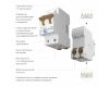 Автоматический выключатель 2P 10 A C 4,5 кА Werkel W902P104 4690389192609 a062494