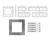 Рамка четырехместная Ambrella Volt Platos AF330654