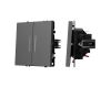 Выключатель 2 кл подсветка софт-тач серый базальт Arlight SWT-MK02-SFPL-L-GR (250V, 10A) 054266(1)