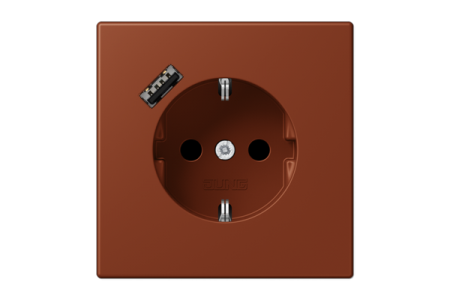 Розетка 2K+З USB Typ A Jung LC1520-18A247