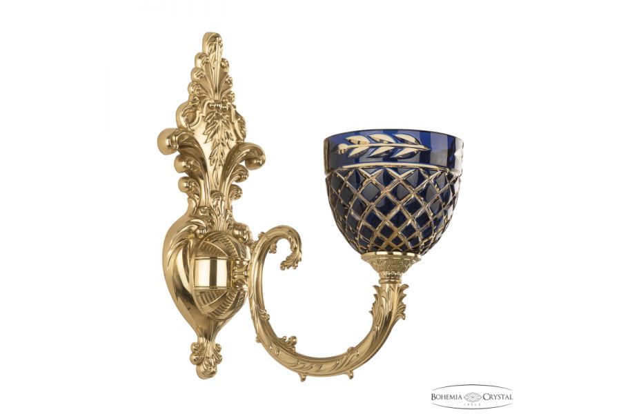 Бра Bohemia Ivele Crystal Florence 7109B15/1/210 G P1 U Amber-Blue/H-1J