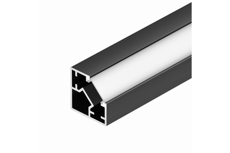 Профиль Arlight SL-KUB-DISPLAY-2525-2000 ANOD BLACK (Алюминий) 062894