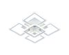 Потолочная светодиодная люстра Escada Square 10220/5LED 98W