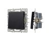 Механизм выключателя одноклавишный проходной Arlight SWT-MKP1-PL-BK (250V, 16A) 043715