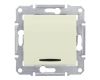 Выключатель кнопочный с синей подсветкой Schneider Electric Sedna 10A 250V SDN1600147