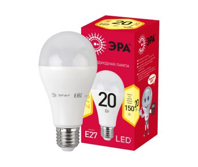 Лампа светодиодная Эра E27 20W 2700K LED A65-20W-827-E27 R Б0050687