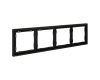 Рамка на 4 поста Voltum S70 VLS100408 (черный матовый)