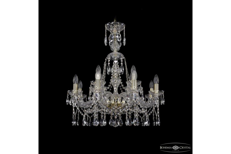 Подвесная люстра Bohemia Ivele Crystal 1413/8+4/220/XL-73 G