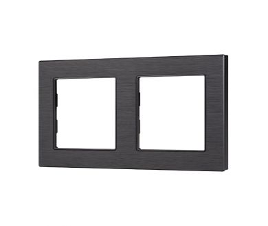Рамка двухместная Arlight FRM-PRESTO-ALS-2-BK 043855