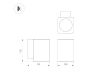 Уличный настенный светильник Arlight LGD-EVO-WALL-S100x100-12W Warm3000 (GR, 44 deg, 230V) 046193