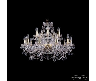 Подвесная люстра Bohemia Ivele Crystal 1411/10+5/240 G Balls