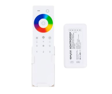 Контроллер 3-х зонный Apeyron RGB - RGBW, 12/24В, 192/384Вт, 4 канала 04-48