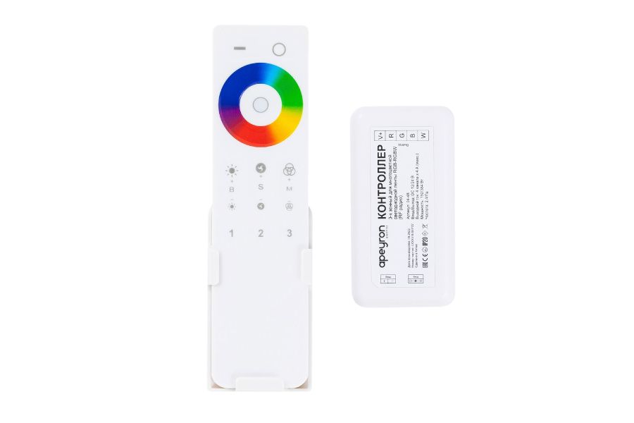 Контроллер 3-х зонный Apeyron RGB - RGBW, 12/24В, 192/384Вт, 4 канала 04-48