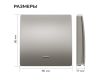 Выключатель кинетический 1кл., IP44, 2,4 ГГц, Smart, сер. Apeyron 04-78