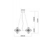 Подвесная люстра Arte Lamp Etereo A5261LM-15GO