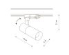 Трековый трехфазный светильник Nowodvorski Ctls Tinos Led Black 10399