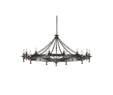 Подвесная люстра Elstead Lighting Warwick WR12-GRAPHITE