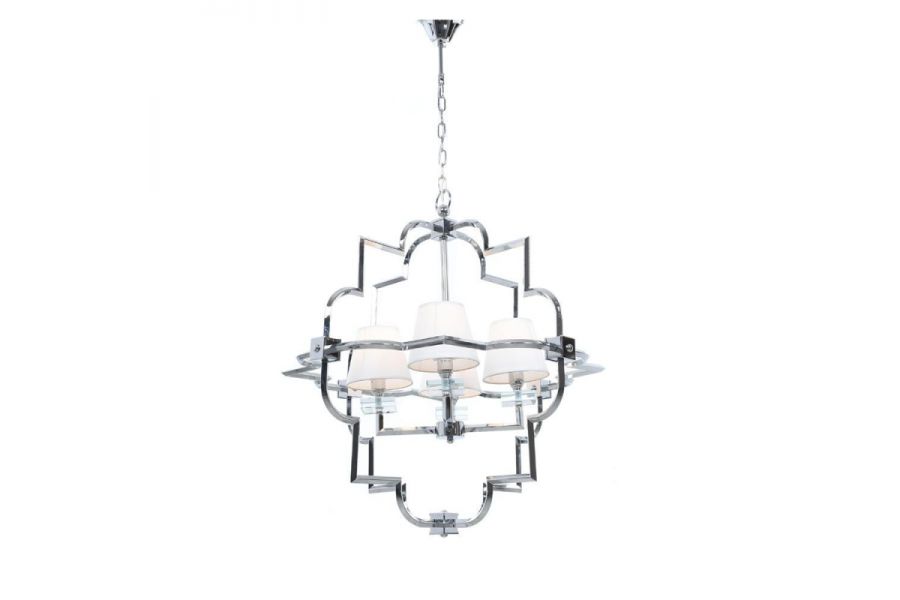 Подвесная люстра Lumina Deco Baltimore LDP 8020-4 CHR+WT