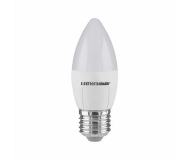 Лампа светодиодная Elektrostandard E27 6W 6500K свеча матовая 4690389056413
