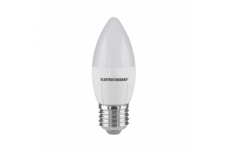 Лампа светодиодная Elektrostandard E27 6W 6500K свеча матовая 4690389056413