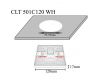 Встраиваемый светодиодный светильник Crystal Lux CLT 501C120 WH
