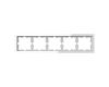 Рамка 5-постовая Schneider Electric Merten D-Life MTN4050-6520