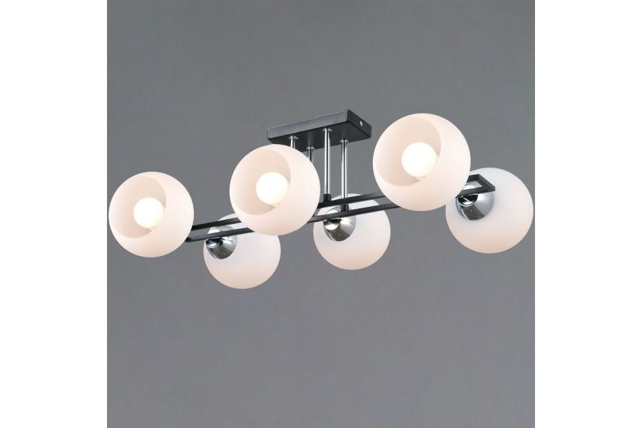 Потолочная люстра Illumico IL0791-6CSQ-25 BK CR TRENTO