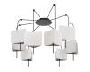 Подвесная люстра Arte Lamp Trixie A7084SP-8BK