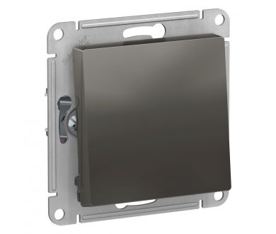 Переключатель 1-клавишный, сх.6, 10АХ Systeme Electric AtlasDesign Сталь ATN000961