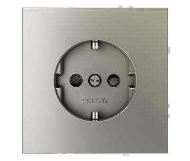 Розетка со шторками Voltum S70 VLS040204 (шелк)