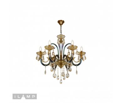 Купить Подвесная люстра iLamp Asia 61081-6 BR Подвесная люстра iLamp Asia 61081-6 BR