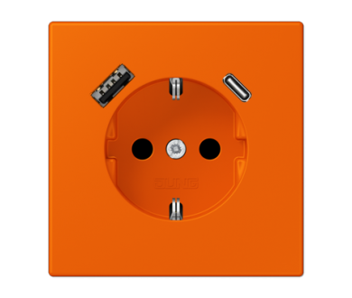 Купить Розетка 2K+З USB Typ AC Jung LC1520-15CA224 Розетка 2K+З USB Typ AC Jung LC1520-15CA224