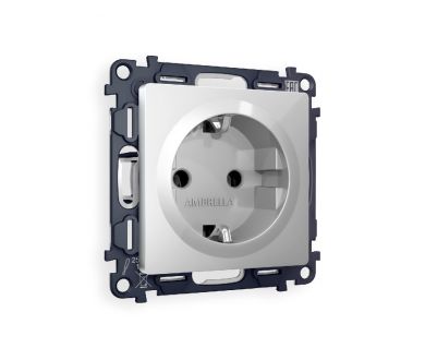 Комплект механизма розетки с/з на винтовых зажимах Ambrella Volt Alfa MA406010