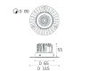 Встраиваемый светильник Italline IT02-028 gold 3000K