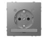 Розетка Schneider Electric Merten D-Life 16A с/з и LED модулем MTN2304-6036