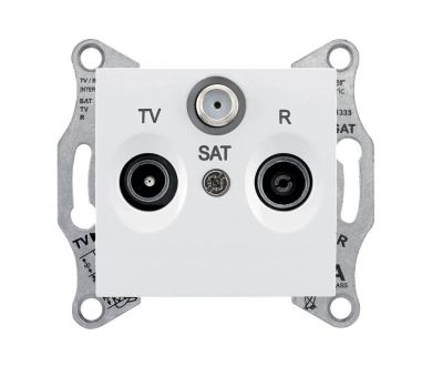Розетка TV/R/SAT проходная Schneider Electric Sedna 4dB SDN3501421