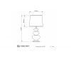 Настольная лампа Lumina Deco Briston LDT 303 F.GD+WT