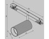 Трековый магнитный светильник Maytoni Technical Magnetic track system Exility Artisan TR097-2-12W3K-M-BMG