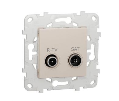 Розетка R-TV/SAT проходная Schneider Electric Unica New NU545644