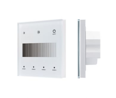 Сенсорная панель Arlight SMART-DALI-301-11-1G-4SC-DT6 Белая (230V, встраиваемая, 2.4G) (IARL, IP20 Пластик) 046561