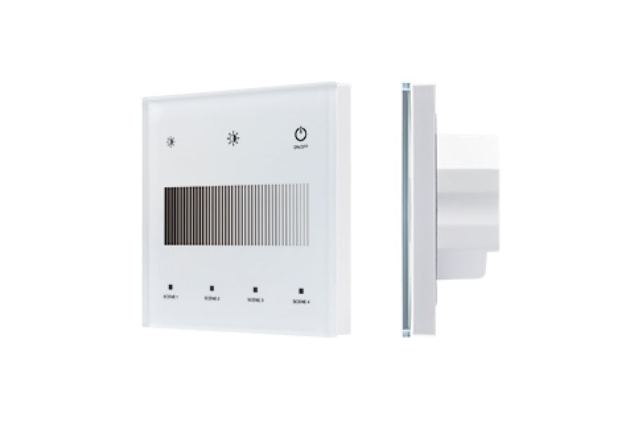 Сенсорная панель Arlight SMART-DALI-301-11-1G-4SC-DT6 Белая (230V, встраиваемая, 2.4G) (IARL, IP20 Пластик) 046561
