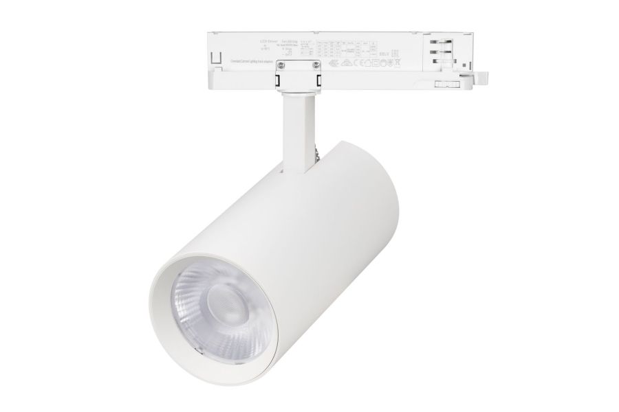 Трековый трехфазный светильник Arlight LGD-GERA-4TR-R90-40W Warm3000 (WH, 15 deg, 230V, TRIAC) (IP20 Металл) 058889