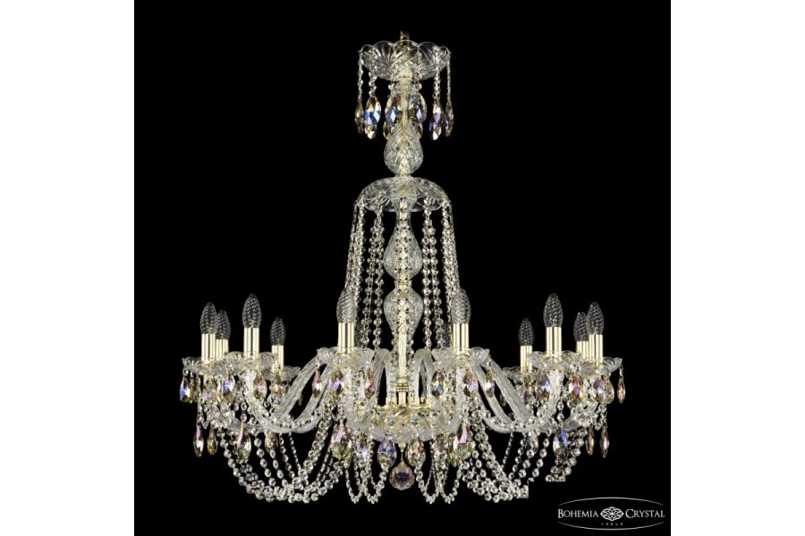 Подвесная люстра Bohemia Ivele Crystal 1402/12/300/XL-90 G K801
