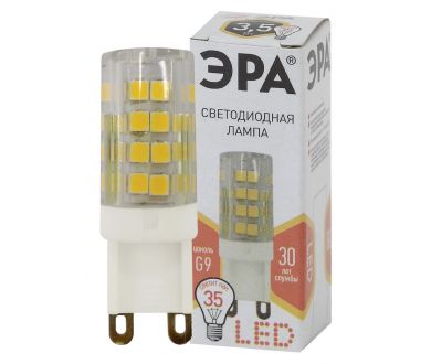 Лампа светодиодная Эра G9 3,5W 2700K LED JCD-3,5W-CER-827-G9 Б0027861