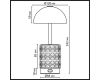 Настольная лампа беспроводная Odeon Light L-Vision Lulu 5453/3TL