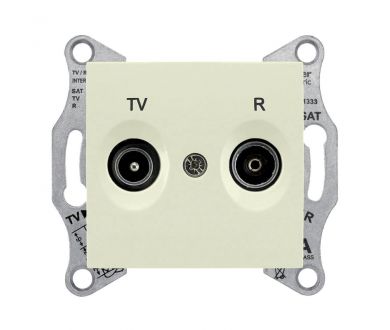 Розетка TV/R проходная Schneider Electric Sedna 4dB SDN3301847